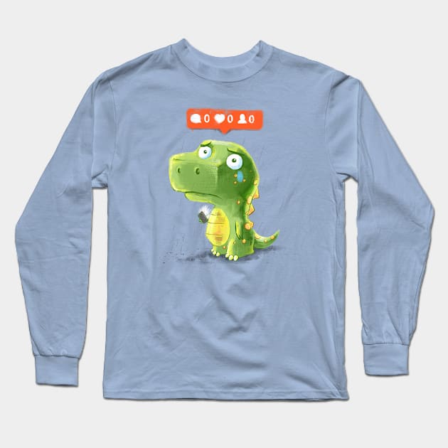 I DINO Have Any Friends Long Sleeve T-Shirt by AlbertoArni